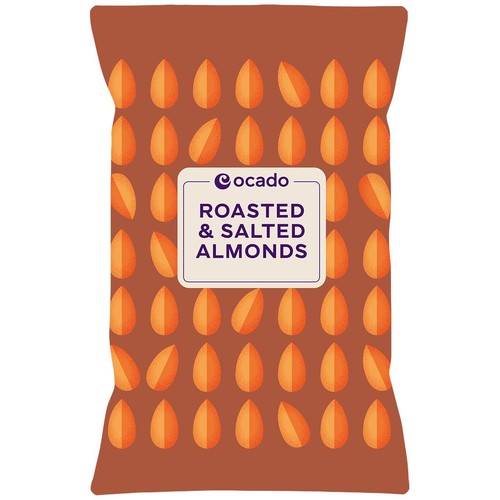 Ocado Roasted & Salted Almonds 200g (Pack of 3)
