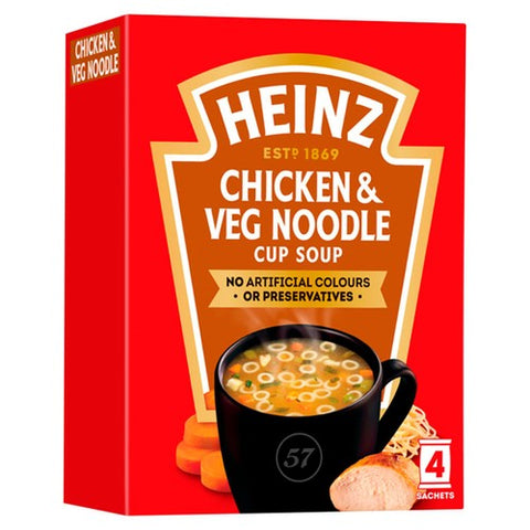 Heinz Chicken & Veg Noodle Cup Soup 4 x 18g (Pack of 2)