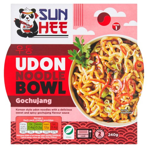 Sun Hee Gochujang Udon Bowl 240g (Pack of 2)