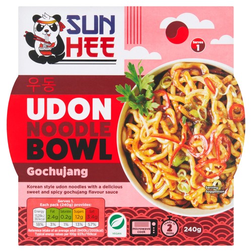 Sun Hee Gochujang Udon Bowl 240g (Pack of 2)