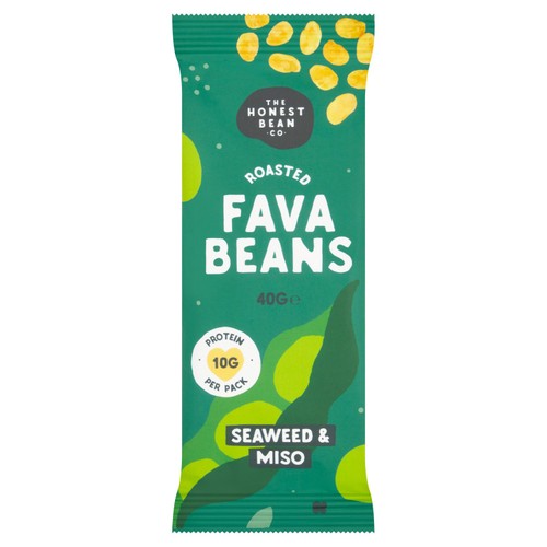 Honest Bean Roasted Fava Beans  Seaweed & Miso 40g (Pack of 3)