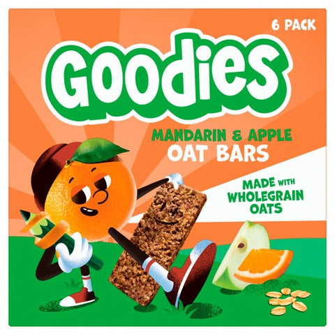 Goodies Kids Snack Mandarin & Apple Oaty Bars Multipack 6 x 23g (Pack of 3)