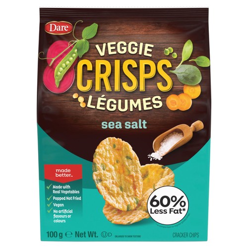 Veggie Crisps - Sea Salt 100g (Pack of 6)