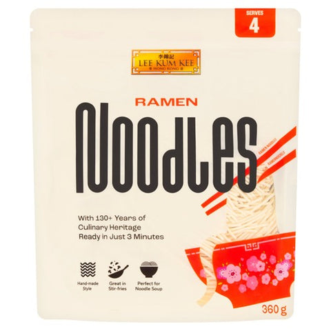Lee Kum Kee Ramen Noodles (4 portion) 360g (Pack of 3)