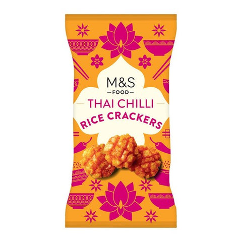 M&S Thai Chilli Rice Crackers 150g (Pack of 3)