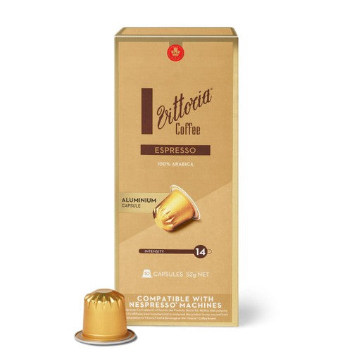 Vittoria Espresso Nespresso Capsules, 10 pods pack (Pack 3)
