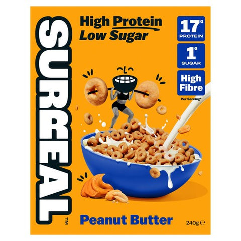 Surreal High Protein Low Sugar Peanut Butter Cereal 240g (Pack of 3)