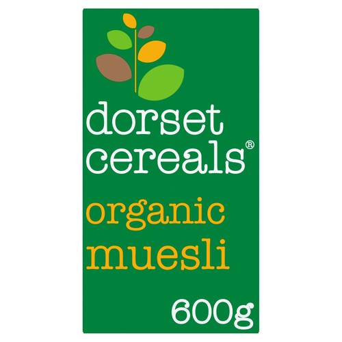 Dorset Cereals Organic Muesli No Added Sugar Breakfast Cereal 600g (Pack of 3)