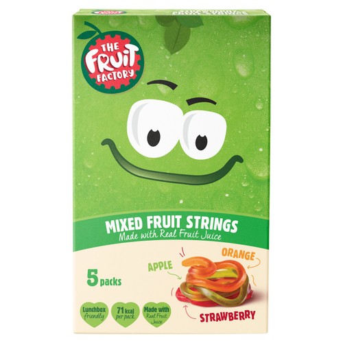 The Fruit Factory Strawberry Apple & Orange Fruit Strings 100g (Pack of 3)