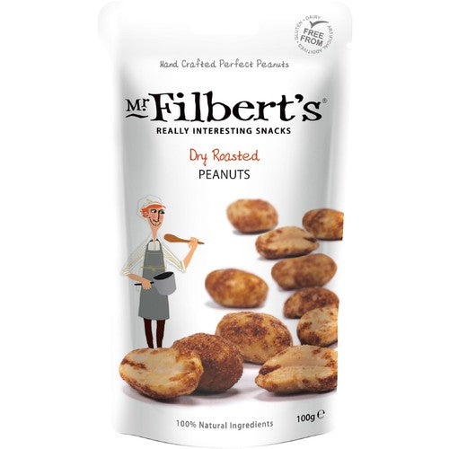 Mr Filbert's Dry Roasted Peanuts 100g (Pack of 3)