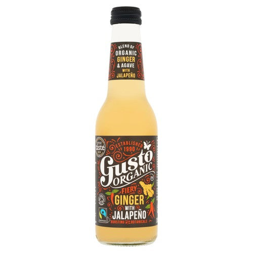 Gusto Organic Fairtrade Fiery Ginger with Jalapeno 275ml (Pack of 6)
