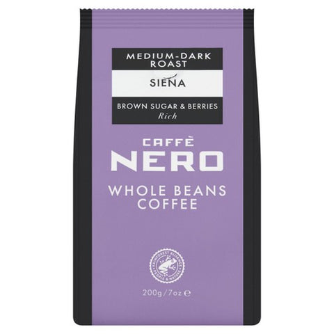 Caffe Nero Siena Whole Beans 200g (Pack of 2)