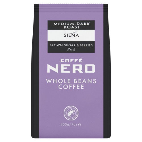 Caffe Nero Siena Whole Beans 200g (Pack of 2)
