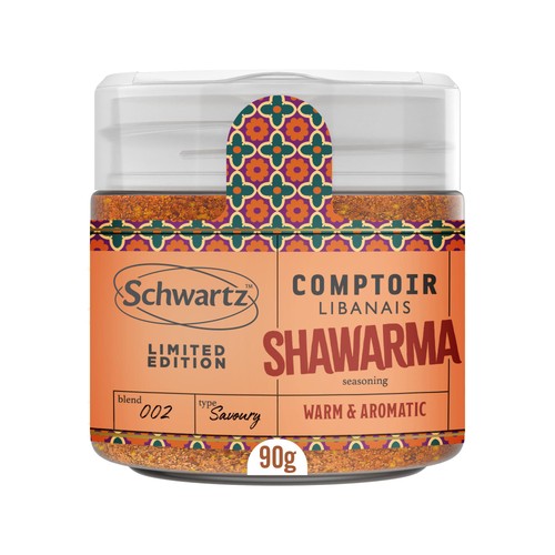 Schwartz Limited Edition Comptoir Libanais Shawarma Seasoning 90g (Pack of 2)