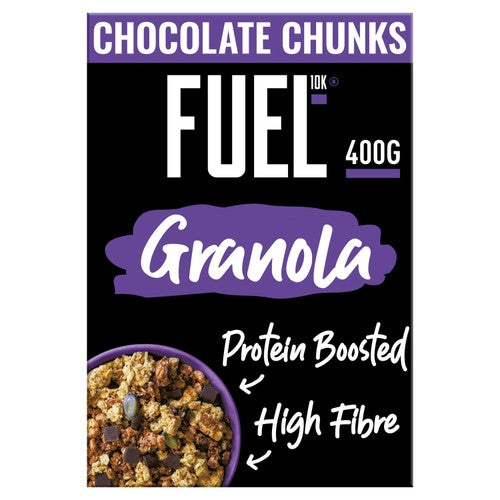 FUEL 10K Chocolate Chunks Protein Granola Breakfast Cereal 400g (Pack of 3)
