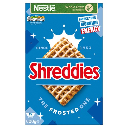 Shreddies Frosted Breakfast Cereal 600g (Pack of 3)
