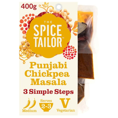 The Spice Tailor Punjabi Chickpea Masala Indian Curry Meal Kit 400g (Pack of 2)