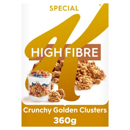 Kellogg Special K Crunchy Golden Clusters Breakfast Cereal 360g (Pack of 3)