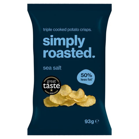 Simply Roasted Sea Salt Crisps 93g (Pack of 6)