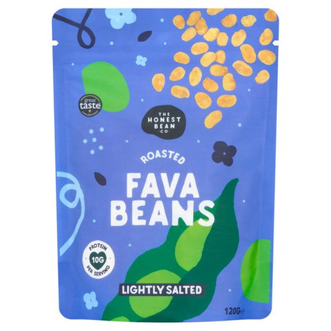 Honest Bean Roasted Fava Beans Lightly Salted 120g (Pack of 3)