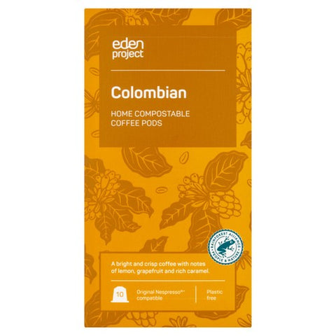 Eden Project Home compostable capsules - Colombia, 10 pods pack (Pack 3)