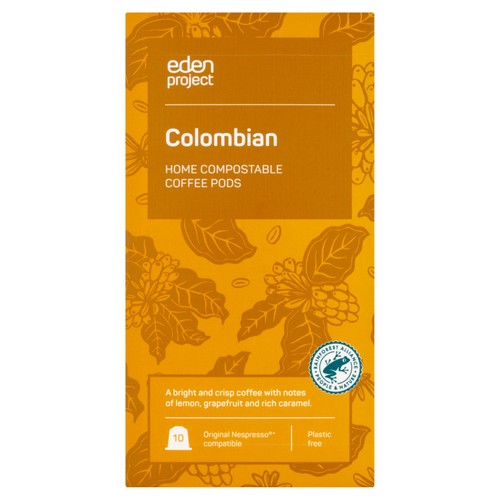 Eden Project Home compostable capsules - Colombia, 10 pods pack (Pack 3)