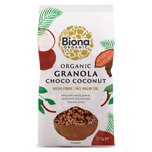 Biona Organic Choco-Coco Crunchy Granola 375g (Pack of 3)