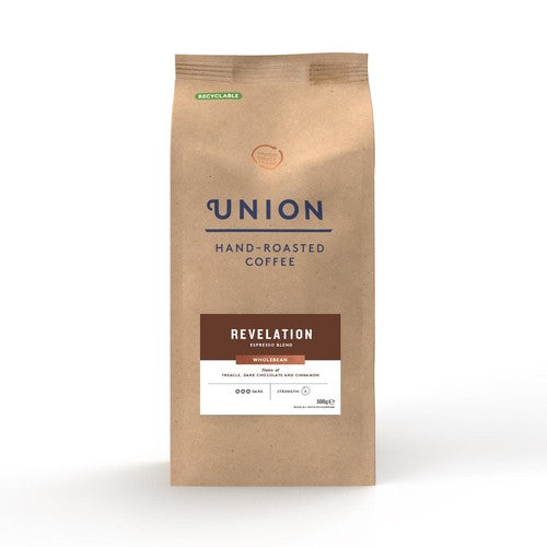 Union Hand-Roasted Coffee Revelation Espresso Wholebean 500g (Pack of 2)