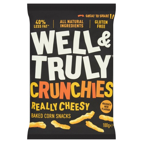 Well & Truly Crunchy Cheese Sticks 100g (Pack of 6)