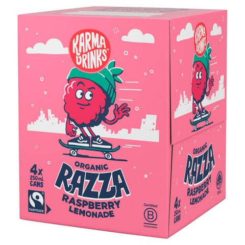 Karma Drinks Razza Raspberry Lemonade 4 x 250ml (Pack of 2)