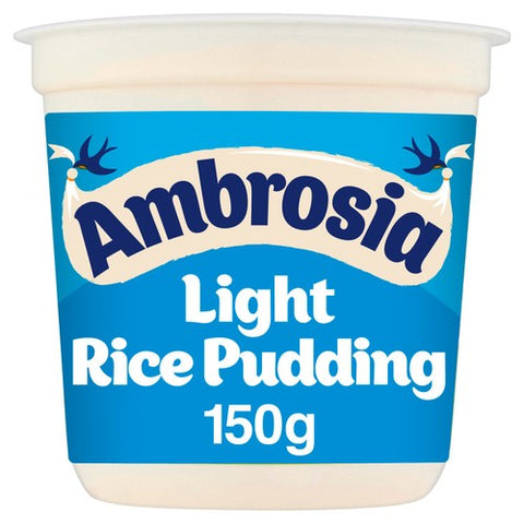 Ambrosia Low Fat Rice Pudding Dessert Snack Pot 150g (Pack of 2)