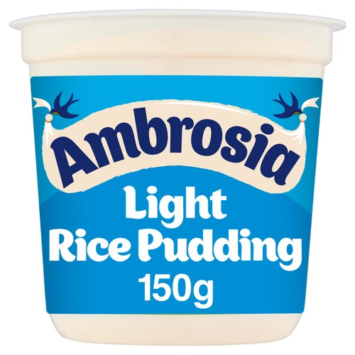 Ambrosia Low Fat Rice Pudding Dessert Snack Pot 150g (Pack of 2)