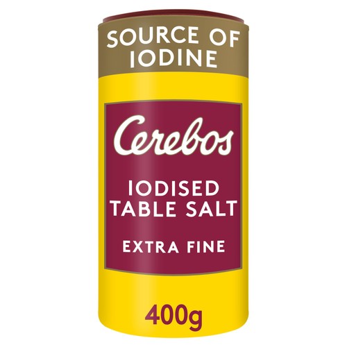 Cerebos Extra Fine Iodised Table Salt 400g (Pack of 2)