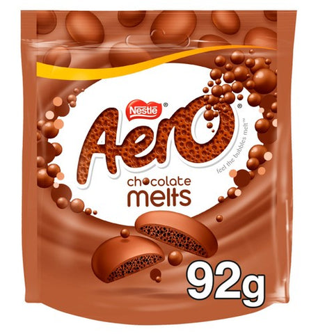 Aero Melts Milk Chocolate Sharing Bag 92g (Pack of 3)