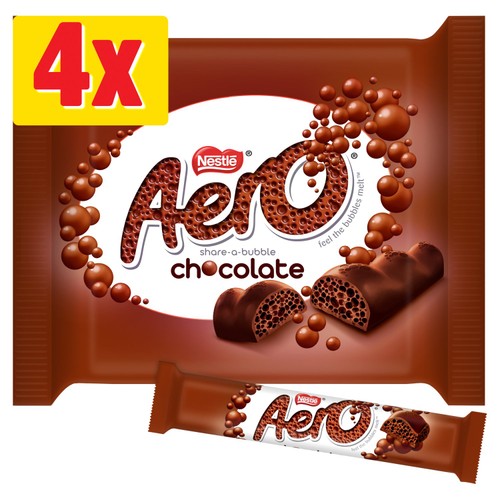 Aero Milk Chocolate Multipack 4 x 27g (Pack of 3)