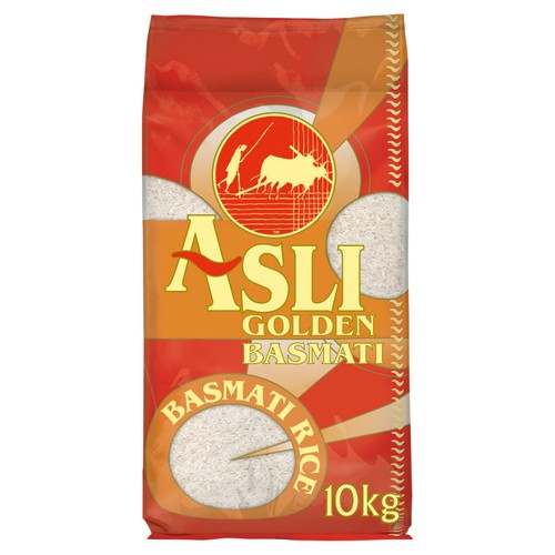 Asli Sella Golden Basmati Rice 10kg (Pack of 2)