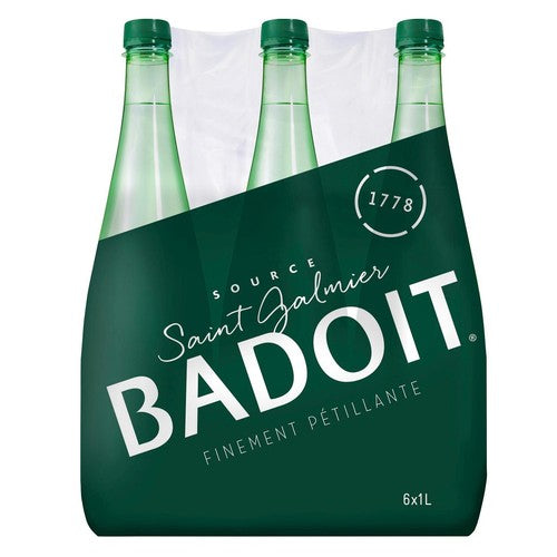 Badoit Sparkling Mineral Water 6 x 1L (Pack of 2)