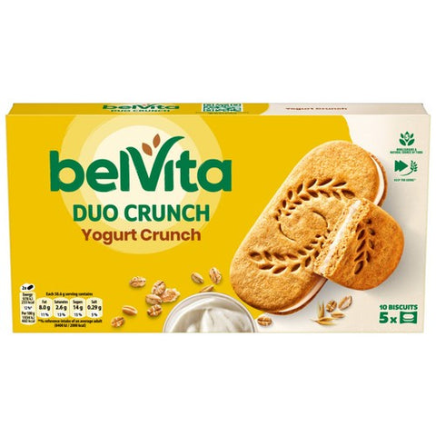 Belvita Breakfast Yogurt Crunch Biscuits 5 x 50.6g (Pack of 2)