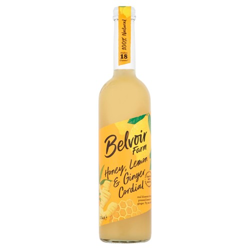 Belvoir Honey, Lemon & Ginger Cordial 500ml (Pack of 2)