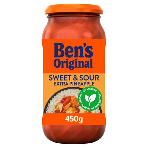 Ben's Original Sweet & Sour Extra Pineapple Sauce 450g (Pack of 2)