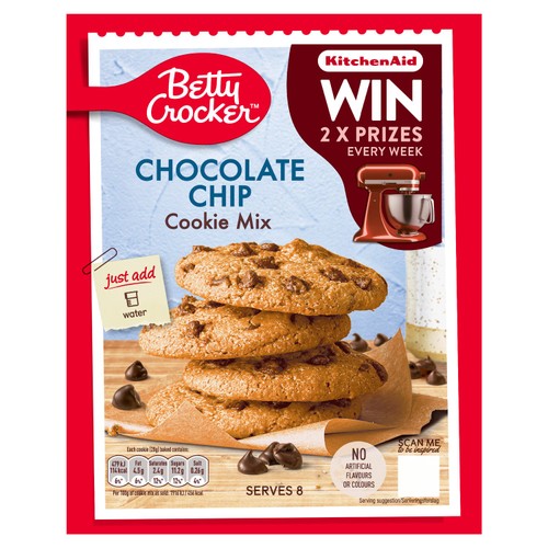 Betty Crocker Chocolate Chip Cookie Dough Mix 200g (Pack of 2)