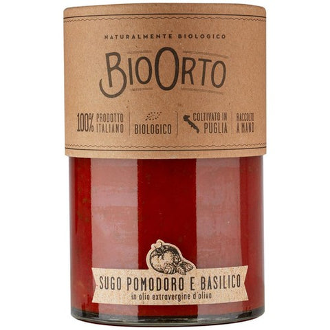 Bio Orto Organic Tomato & Basil Pasta Sauce 350g (Pack of 2)