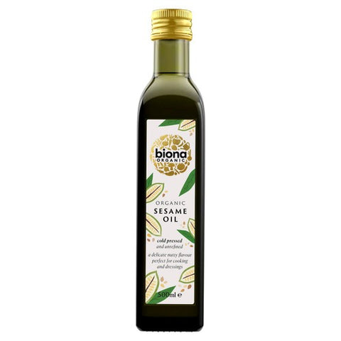 Biona Cold Pressed Organic Sesame Seed Oil 500ml (Pack of 2)