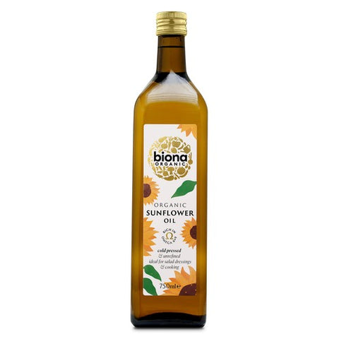 Biona Organic Cold Pressed Sunflower Oil 750ml (Pack of 2)