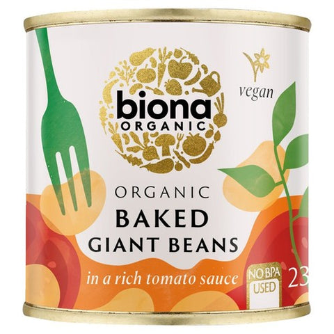 Biona Organic Giant Baked Beans 230g (Pack of 3)
