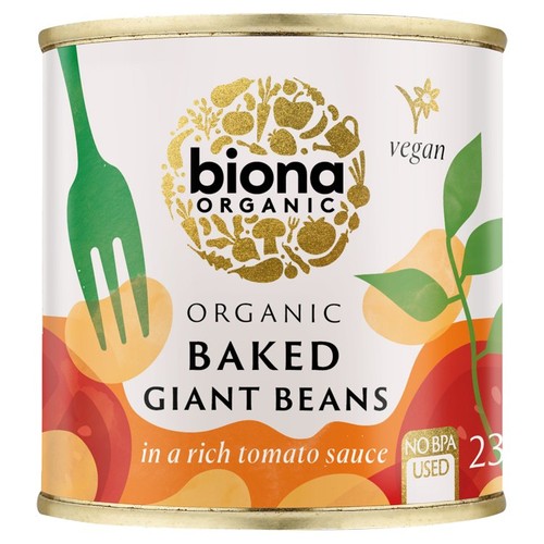Biona Organic Giant Baked Beans 230g (Pack of 3)