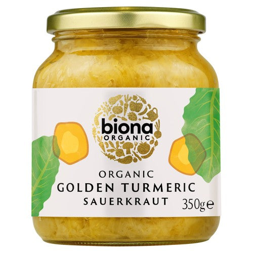Biona Organic Golden Turmeric Sauerkraut 350g (Pack of 3)