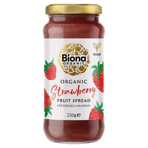 Biona Organic Strawberry Fruit Spread 250g (Pack of 2)