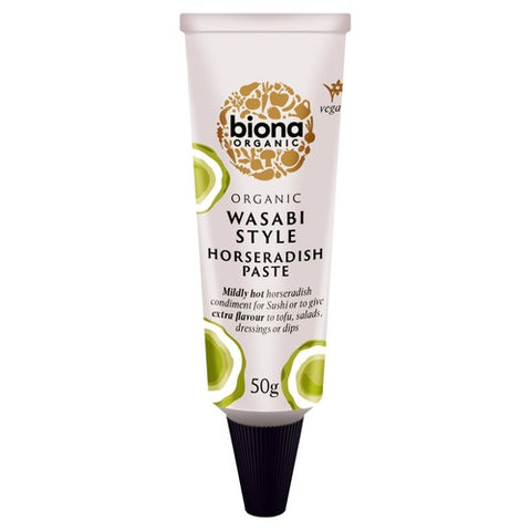 Biona Organic Wasabi Style Horseradish Paste 50g (Pack of 2)