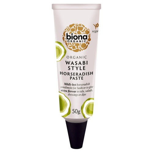 Biona Organic Wasabi Style Horseradish Paste 50g (Pack of 2)